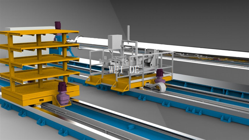 Mașină de înfășurare a conductelor epoxidice